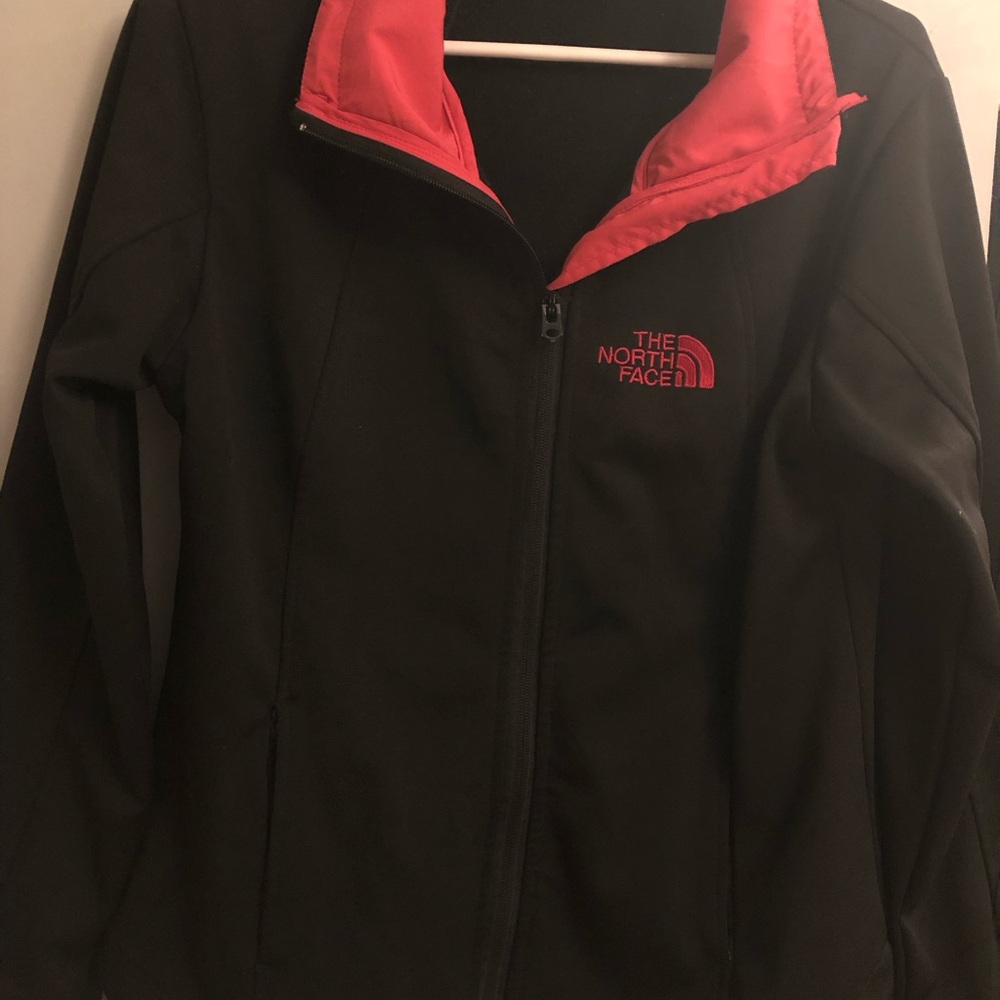 The North Face Women's Black and Pink Jacket